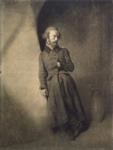 Armand Barbes (1809-70) a börtönben, 1835 (szén papíron)